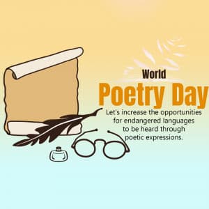 World Poetry Day graphic