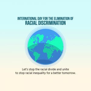 International Day For The Elimination Of Racial Discrimination event advertisement