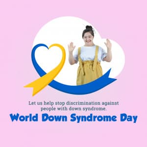 World Down Syndrome Day advertisement banner