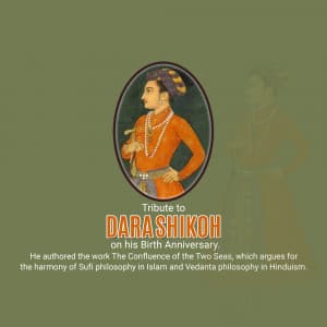 Dara Shikoh Jayanti event advertisement