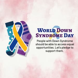 World Down Syndrome Day marketing poster