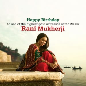 Rani Mukerji Birthday Facebook Poster