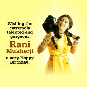 Rani Mukerji Birthday poster Maker
