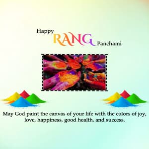 Rang Panchami marketing flyer