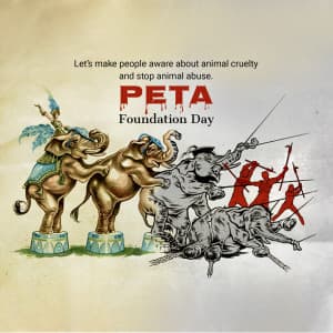 Peta Foundation Day greeting image