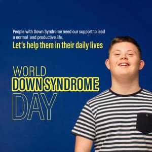 World Down Syndrome Day marketing flyer