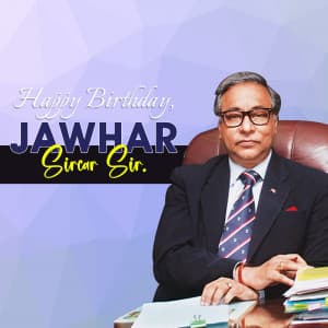 Jawhar Sircar Birthday graphic