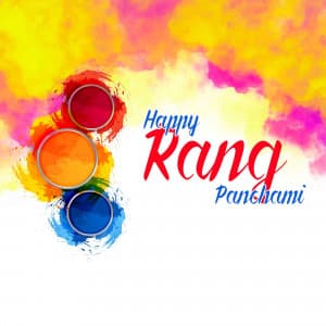 Rang Panchami whatsapp status poster