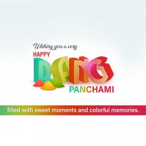 Rang Panchami poster Maker