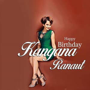 Kangana Ranaut Birthday creative image