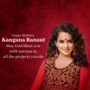 Kangana Ranaut Birthday poster Maker