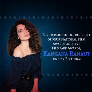Kangana Ranaut Birthday event advertisement