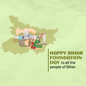 Bihar Foundation Day poster Maker