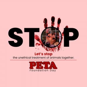 Peta Foundation Day poster Maker