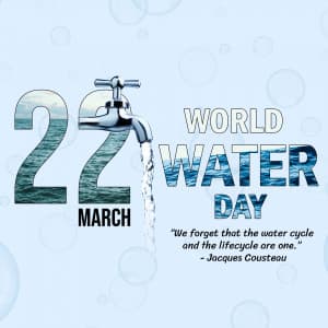 World Water Day marketing flyer