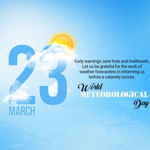 World Meteorological Day advertisement banner