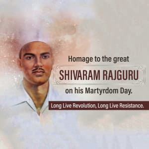 Shivaram Rajguru Punyatithi advertisement banner