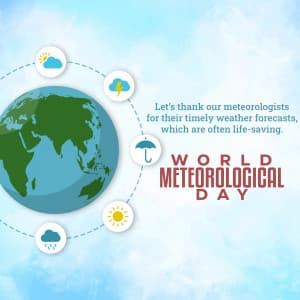 World Meteorological Day greeting image