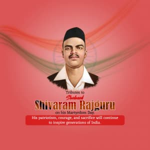 Shivaram Rajguru Punyatithi greeting image