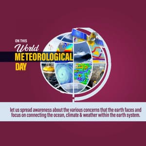World Meteorological Day marketing poster