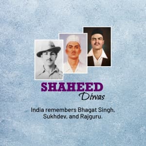 Shahid Diwas marketing flyer