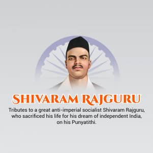 Shivaram Rajguru Punyatithi graphic