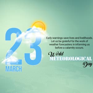 World Meteorological Day marketing flyer