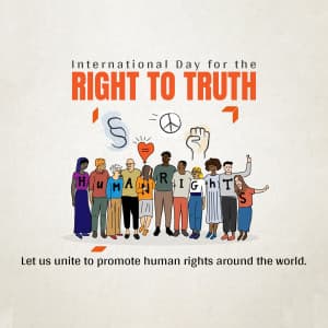 International Day for the Right to the Truth poster Maker
