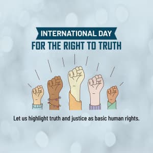 International Day for the Right to the Truth event advertisement