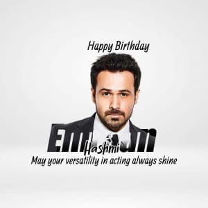 Emraan Hashmi Birthday illustration