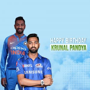 Krunal Pandya Birthday Instagram Post