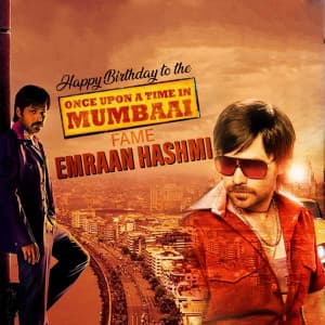 Emraan Hashmi Birthday flyer