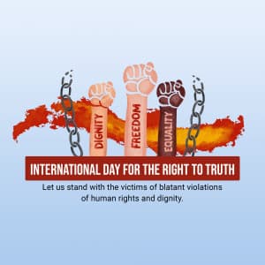 International Day for the Right to the Truth poster