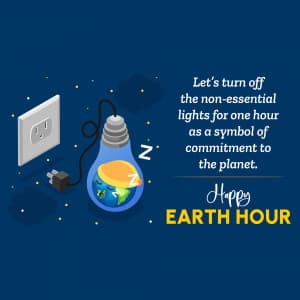 Earth Hour greeting image
