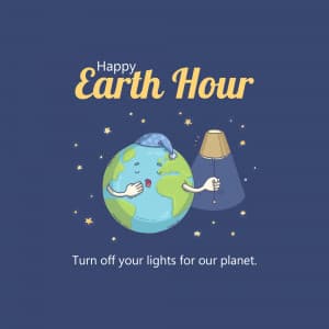 Earth Hour marketing poster