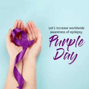 Purple Day marketing flyer