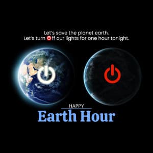 Earth Hour creative image