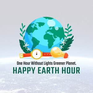 Earth Hour Facebook Poster