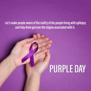 Purple Day creative image