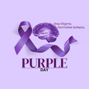 Purple Day Facebook Poster