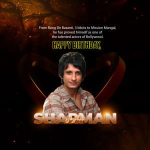 Sharman Joshi Birthday banner