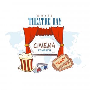 World Theatre Day advertisement banner