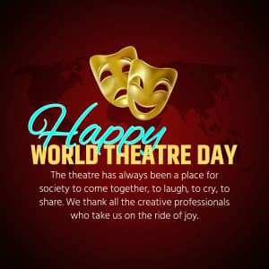 World Theatre Day ad post