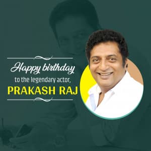 Prakash Raj Birthday ad post