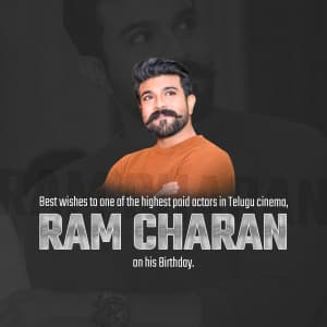 Ramcharan Birthday ad post