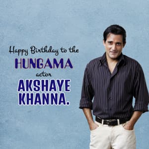Akshaye Khanna Birthday ad post