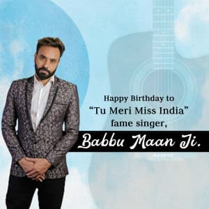 Babbu Maan Birthday greeting image