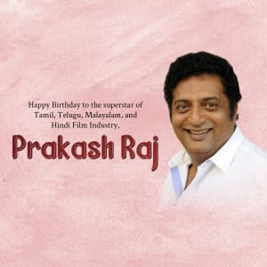 Prakash Raj Birthday graphic