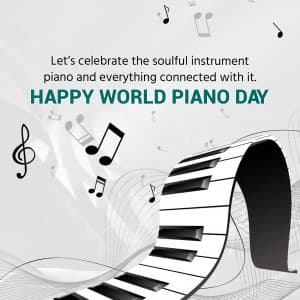 World Piano Day advertisement banner