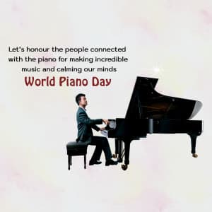 World Piano Day ad post